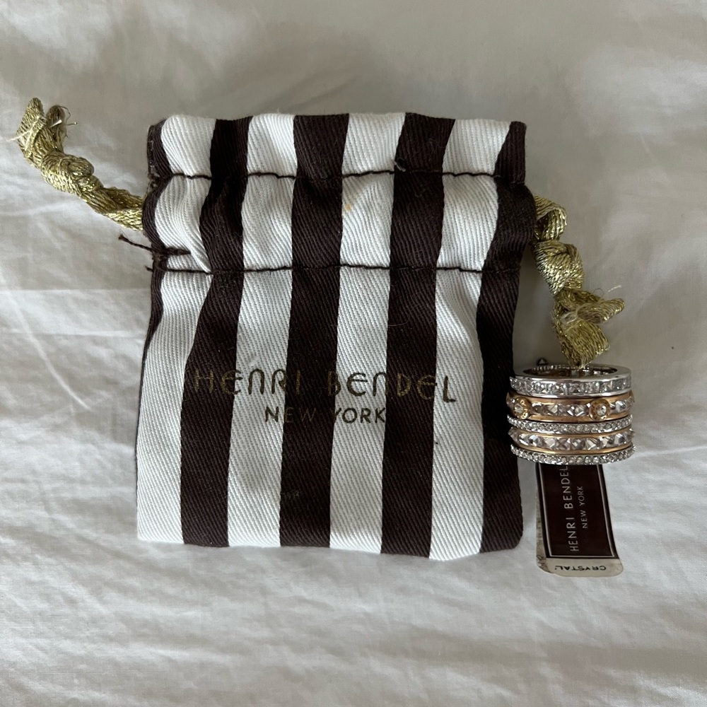 Henri Bendel stacked ring - Swarovski crystal